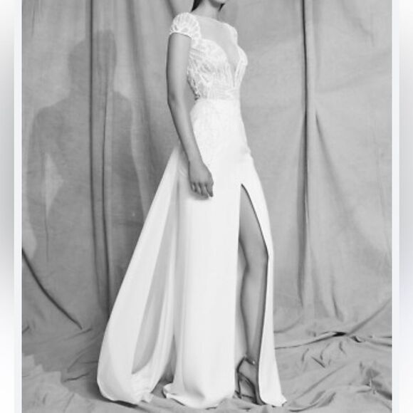 Zuhair Murad White Maxi Dress NWOT - Picture 2 of 11